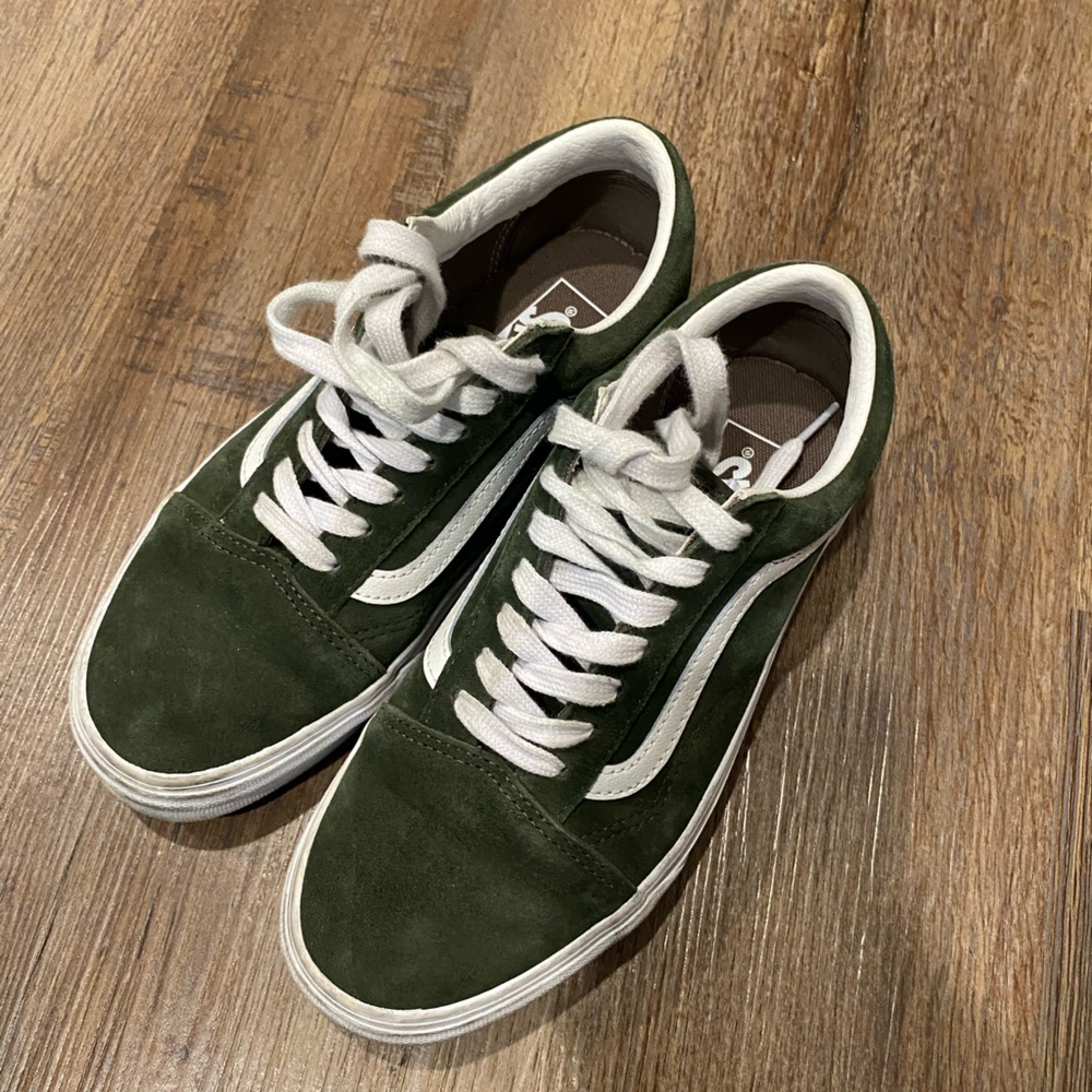 Vans Green Suede Sneakers